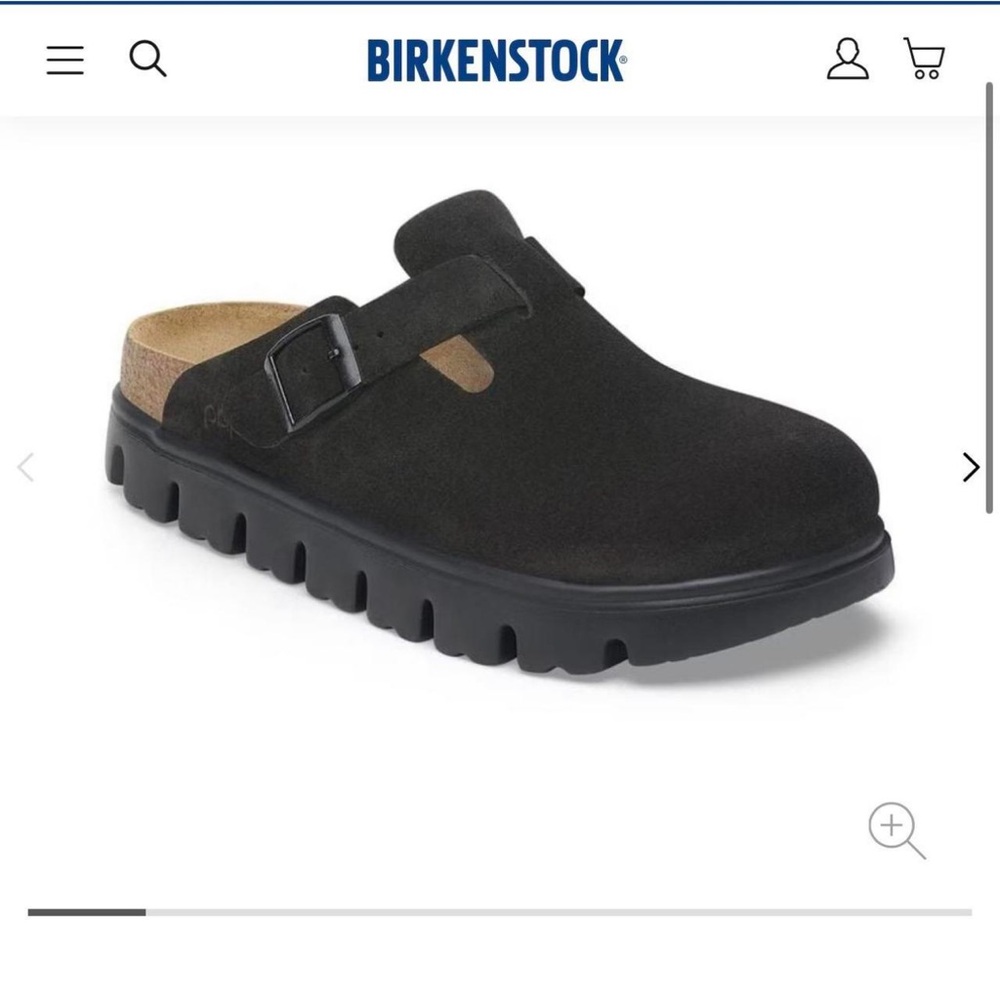 Birkenstock Black Suede Clogs